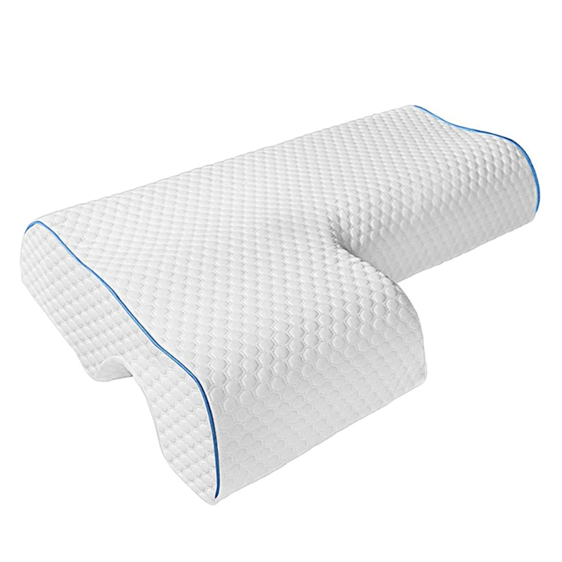 Ergonomisk parpute i minneskum for to; tilbyr optimal søvnkomfort og nærhet. Konturert for støtte.