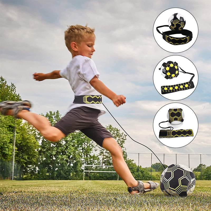 Slitesterkt neoprenbelte for fotballtrening; øv ballkontroll og presise pasninger alene.