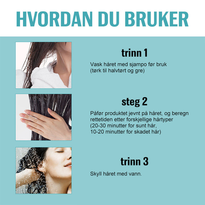 Forvandle krusete hår til glatt og silkemykt med denne hårrettingkremen. Fuktighetsgivende.