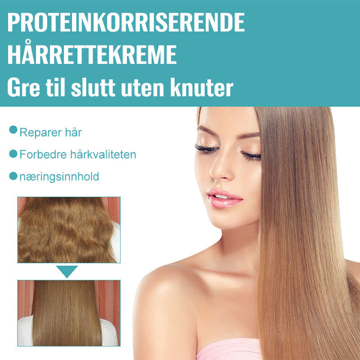 Hårkrem spesielt utviklet for hårretting. Etterlater håret glansfullt og silkemykt.