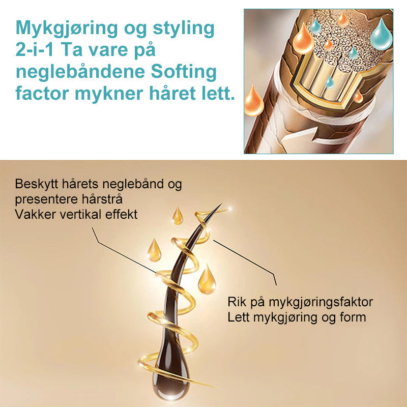 Luksuriøs hårrettingkrem som pleier og glatter. Perfekt for skinnende, glatt hår.