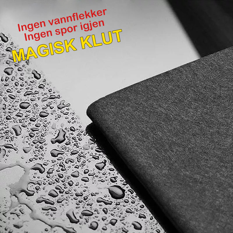 Nærbilde av den tykke, absorberende mikrofiberkluten for effektiv og lofri vask av kjøkken og bad.