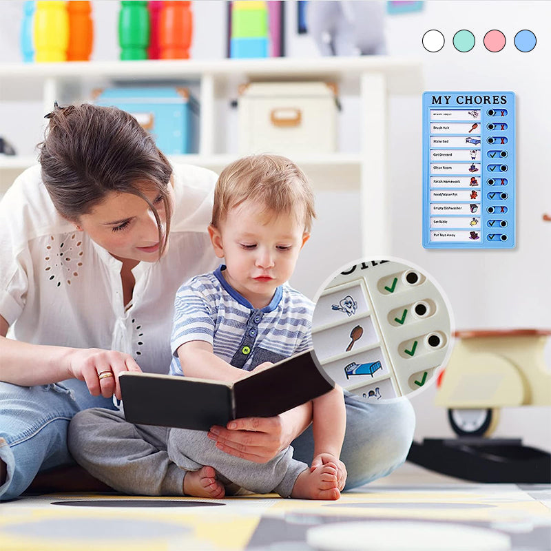 Magnetisk tørrslett rutinetavle til kjøleskap, enkel planlegging av daglige oppgaver og aktiviteter for familien.