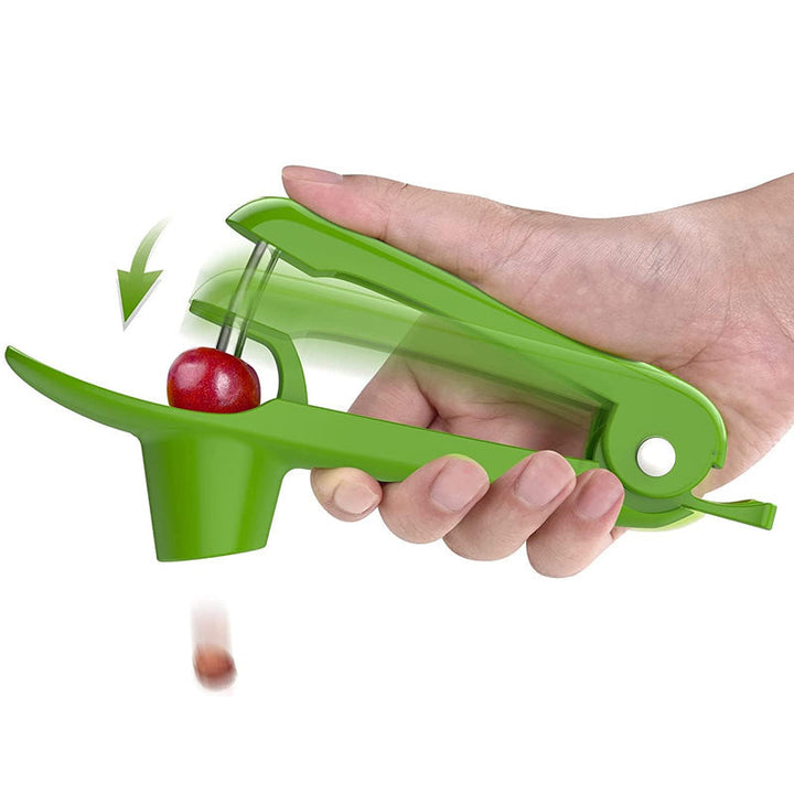 Kompakt kirsebærsteiner, enkel å bruke, perfekt redskap for å fjerne kirsebærsteiner raskt.