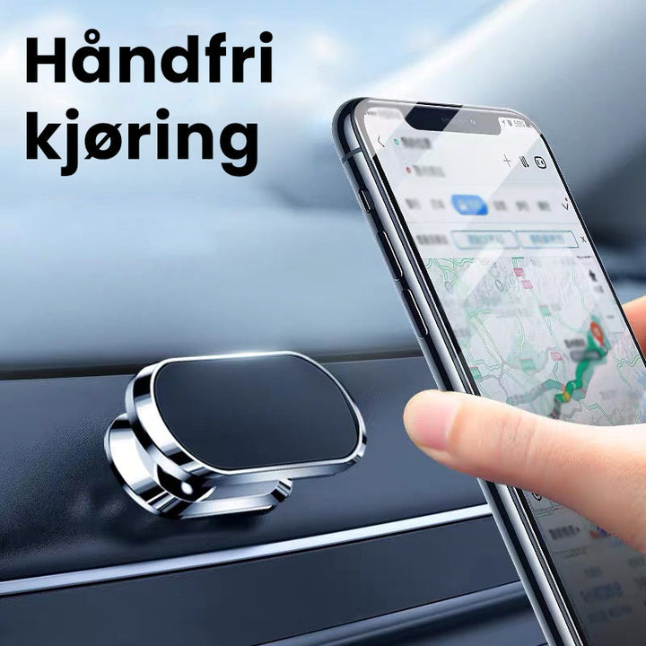 Handsfree mobilholder til bil. Magnetisk feste for stabil og sikker kjøring. Bilutstyr.