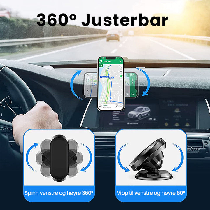 Praktisk magnetisk bilutstyr. Universell mobilholder for enkel tilgang under kjøring.