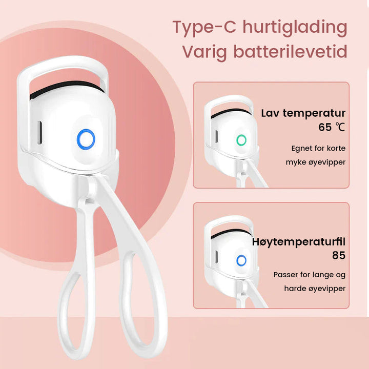 Elektrisk vippekrøller med temperaturjustering for sikre og vakre krøller hver gang.