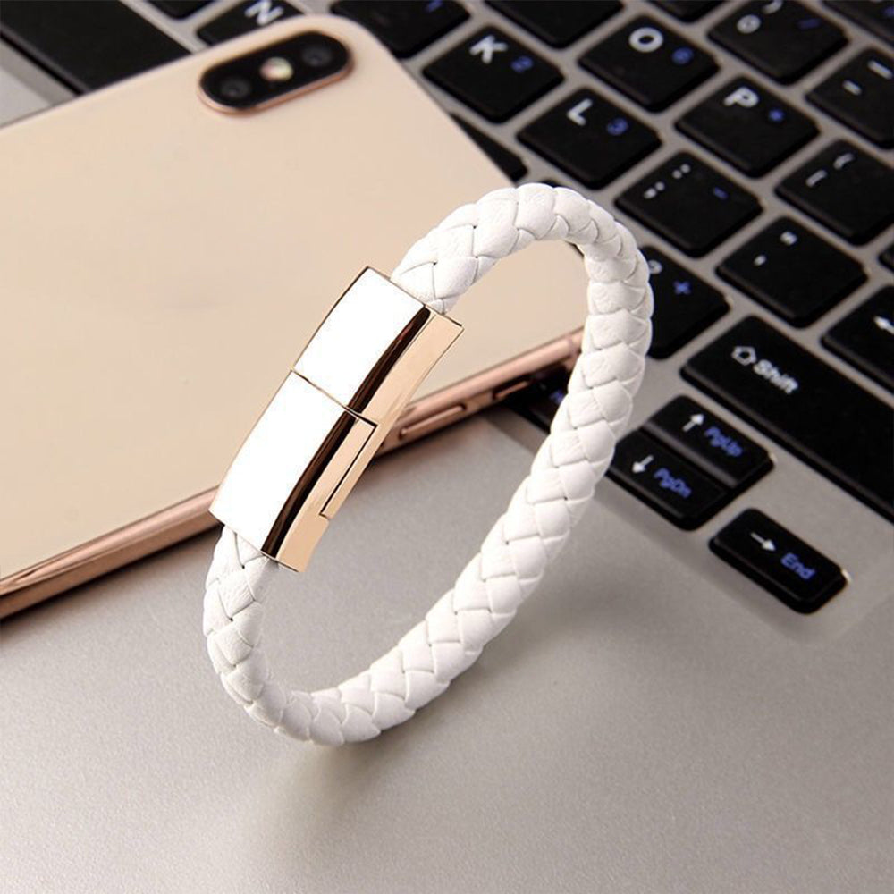 Praktisk unisex ladekabellarmbånd for mobil, alltid en USB-lader og tilbehør for hånden.