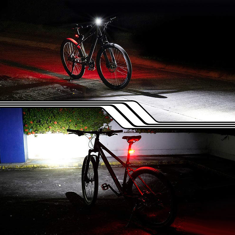 Vanntett LED baklys for sykkel, oppladbart for økt sikkerhet og god synlighet i trafikken.
