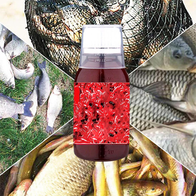 Solid rød orm flytende fiskeagn. Optimalt fiskelokk og agn for karpe. Gjør fiske mer vellykket og givende.