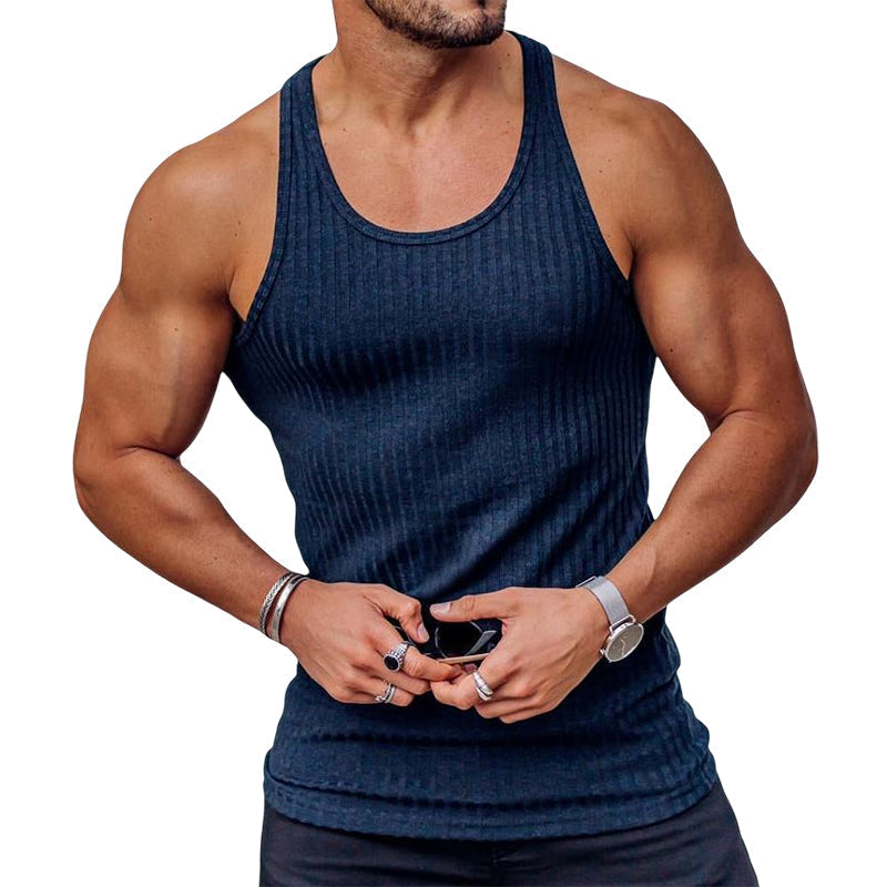 Sportsvest herre, ideell for sommer, lettvekts og komfortabelt design.