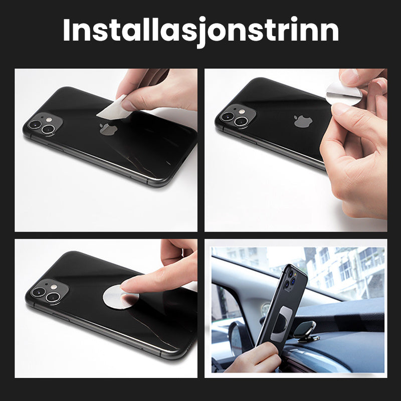 Optimal handsfree opplevelse med universell magnetisk biltelefonholder. Praktisk tilbehør.