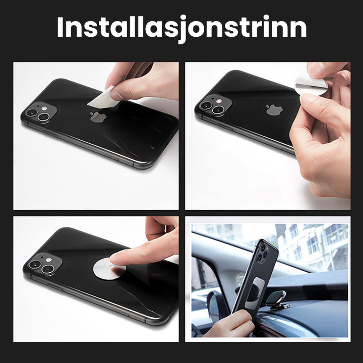 Optimal handsfree opplevelse med universell magnetisk biltelefonholder. Praktisk tilbehør.