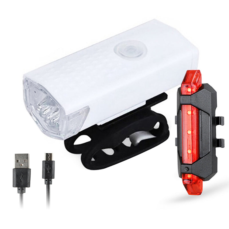 Oppladbart sykkellys med USB-port, enkelt å lade for langvarig drift og sikker sykling.