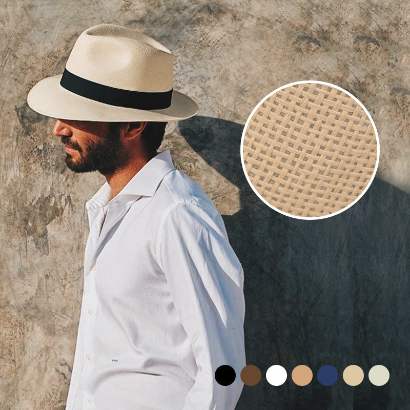 Komfortabel sommerhatt i panama-stil. Essensielt tilbehør med solbeskyttelse UPF 50+.