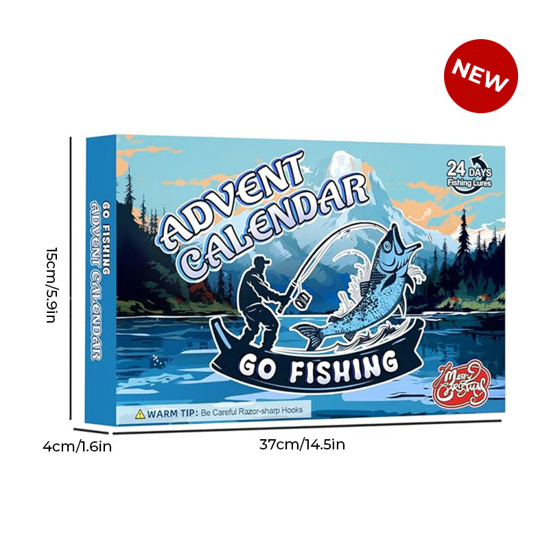 Julegave: En Adventskalender Fiskeutstyrsett, perfekt for å telle ned til jul med fiske.