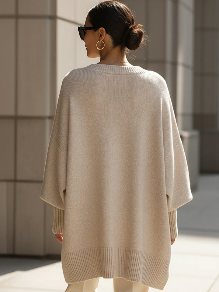 Sommer oversized genser topp for kvinner, gir en lett og moderne stil.