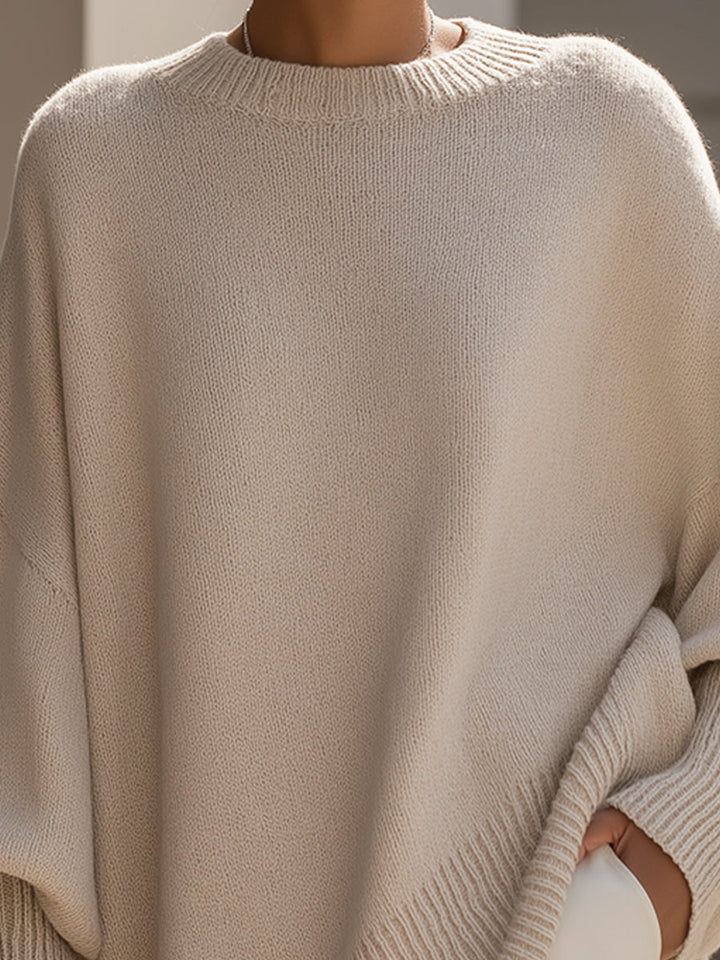 Moderne oversized genser for damer, perfekt for avslappet mote og elegant stil.