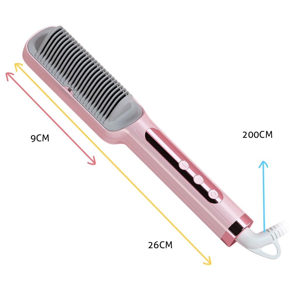 Elegant hvit hårstyler med ergonomisk design. Keramisk teknologi for sunn og vakker hårstyling.