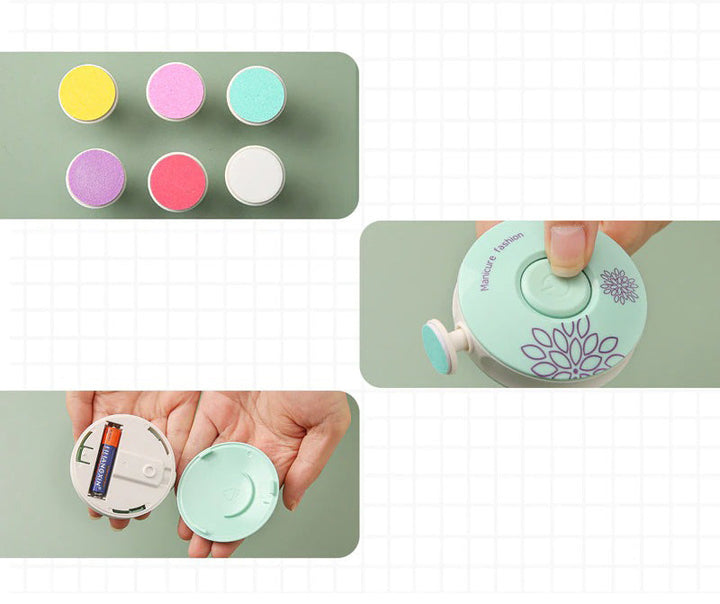 Babysafe elektrisk negletrimmer for spedbarn, for trygg, enkel og stillegående neglepleie.