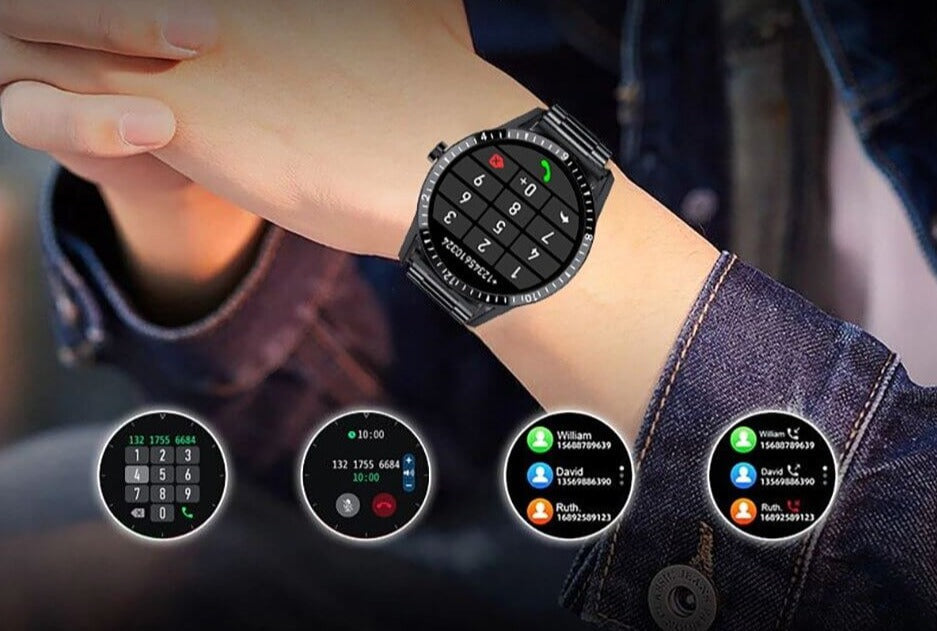 Helseovervåkning smartklokke for menn. Måler puls, skritt og søvn for en sunnere livsstil.