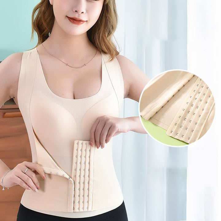Nylon shapewear BH for kvinner, former midjen og løfter bysten, sikrer en glatt og feilfri silhuett. Kvinneundertøy.