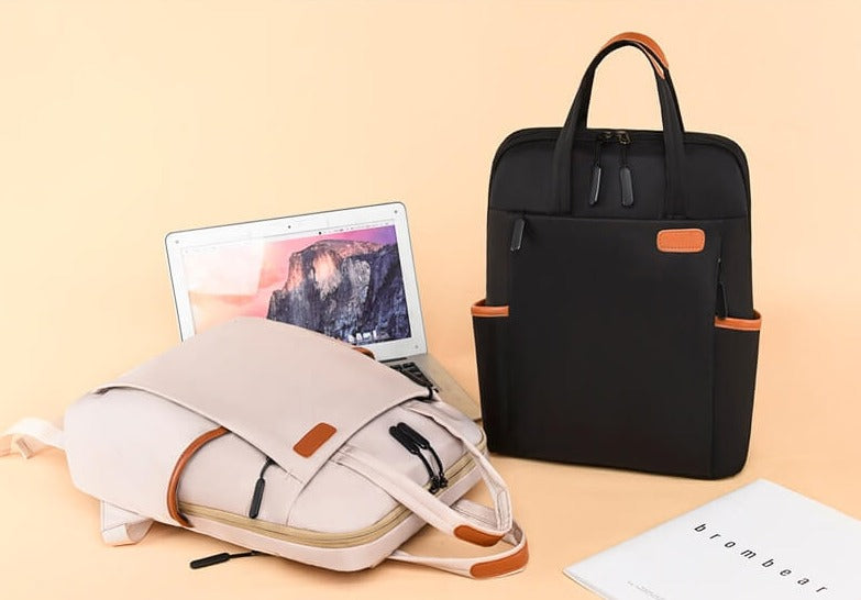 Sikker unisex ryggsekk med tyverisikre glidelåser, perfekt for urbane dagsturer og reise.