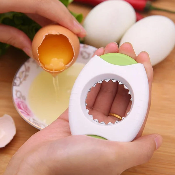 Eggeåpner/eggekutter i stål for perfekt eggeskall. Enkel og sikker kjøkkenhjelp for alle egg.