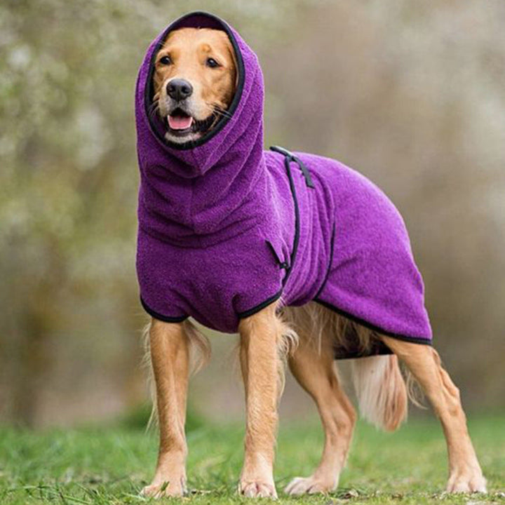 Hurtigtørkende hundeklær i mikrofiber, en varm og absorberende tørkekåpe for kjæledyret ditt.