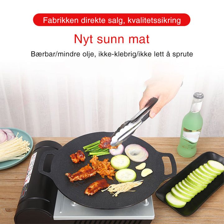 Effektiv non-stick stekepanne for rask og jevn steking på induksjonstoppen, sparer tid på kjøkkenet.