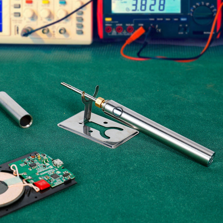 Trådløs USB loddebolt, ideell for DIY-prosjekter og husholdningsreparasjoner. Kompakt og enkel å bruke.