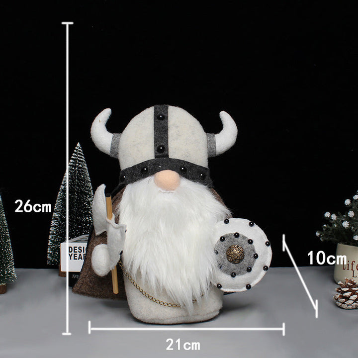 Viking Nisse Krigerfigur – en autentisk håndlaget detalj som forsterker den nordiske innredningen.