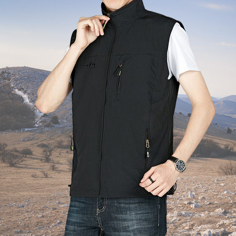 Lettvekt sykkelvest for herre. Vanntett og pustende softshell vest ideell for sykling i all slags vær.