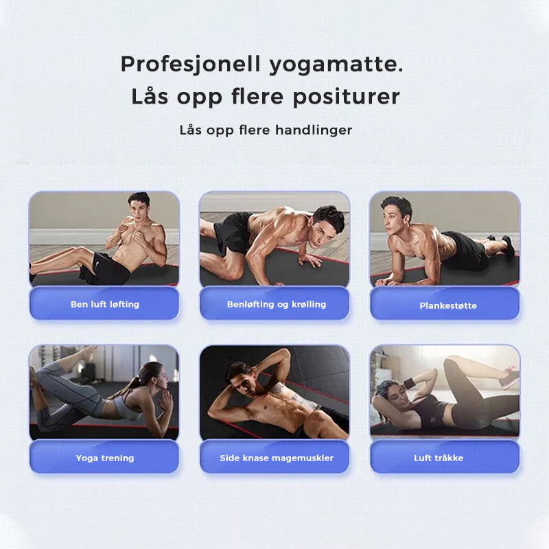 Fitness utstyr: Abdominal hjul med lett rebound for sterke magemuskler.