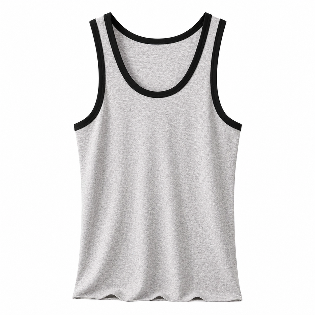 Komfortabel og pustende herresinglet i bomull, perfekt for trening og som fritidsklær.