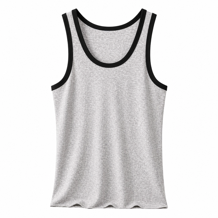 Komfortabel og pustende herresinglet i bomull, perfekt for trening og som fritidsklær.