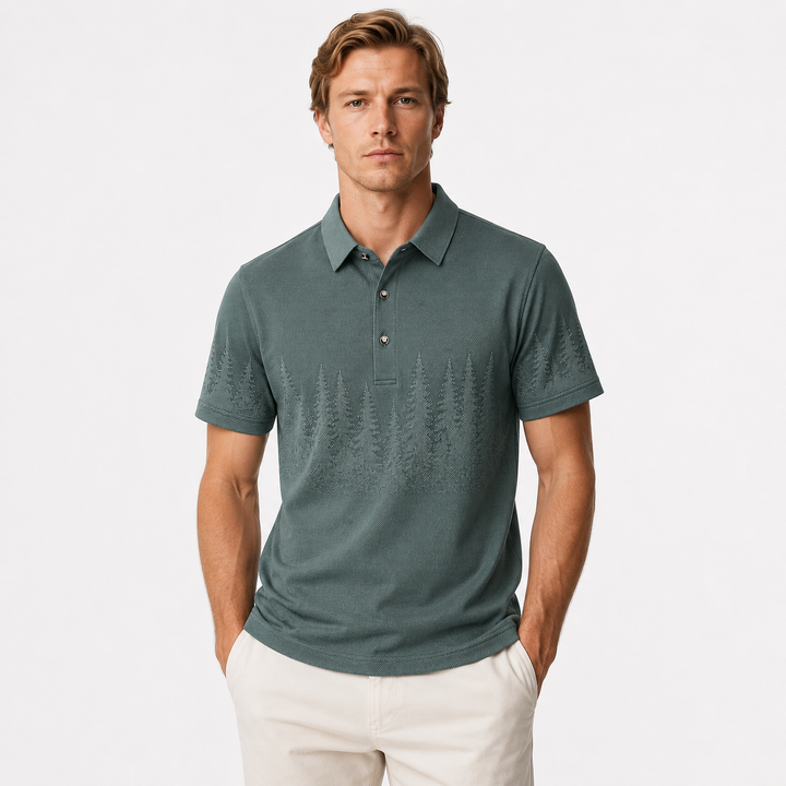 Marineblå oversized t-skjorte for herre. Ideell for streetwear, gir avslappet passform og varig komfort.