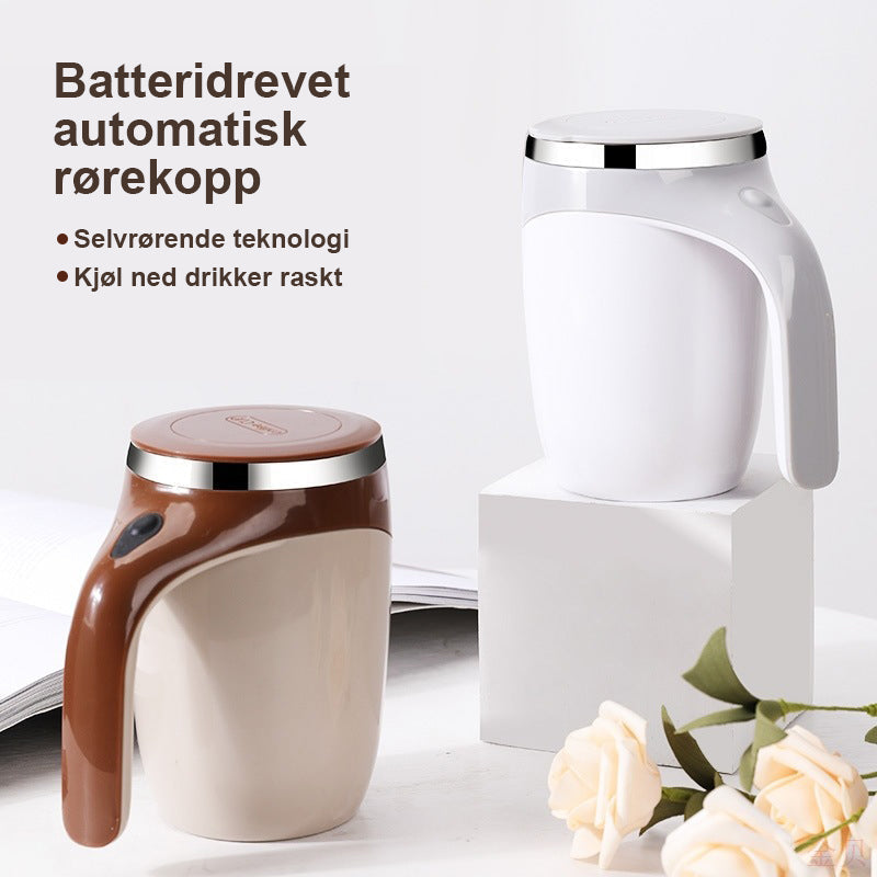 Praktisk kjøkkenutstyr: Automatisk omrørende kopp som gjør kaffepausen enklere og bedre.