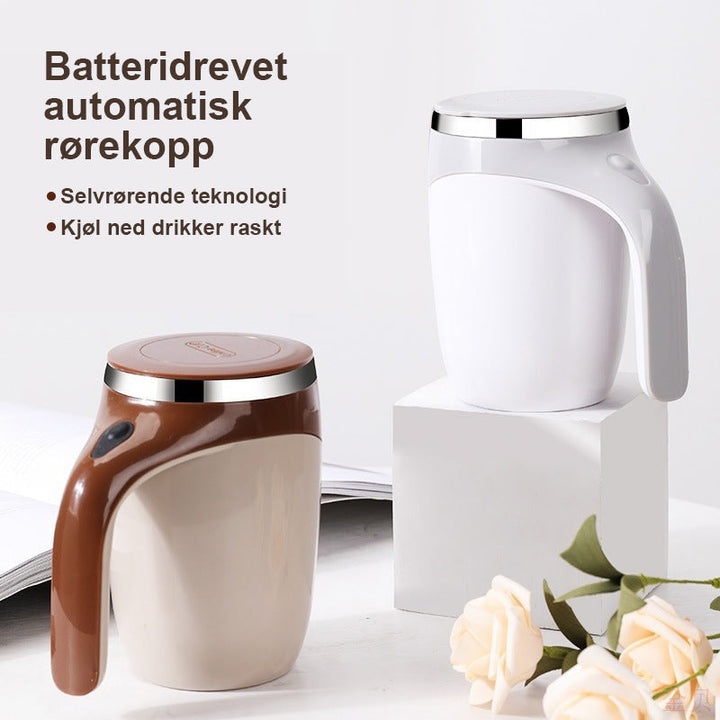 Praktisk kjøkkenutstyr: Automatisk omrørende kopp som gjør kaffepausen enklere og bedre.