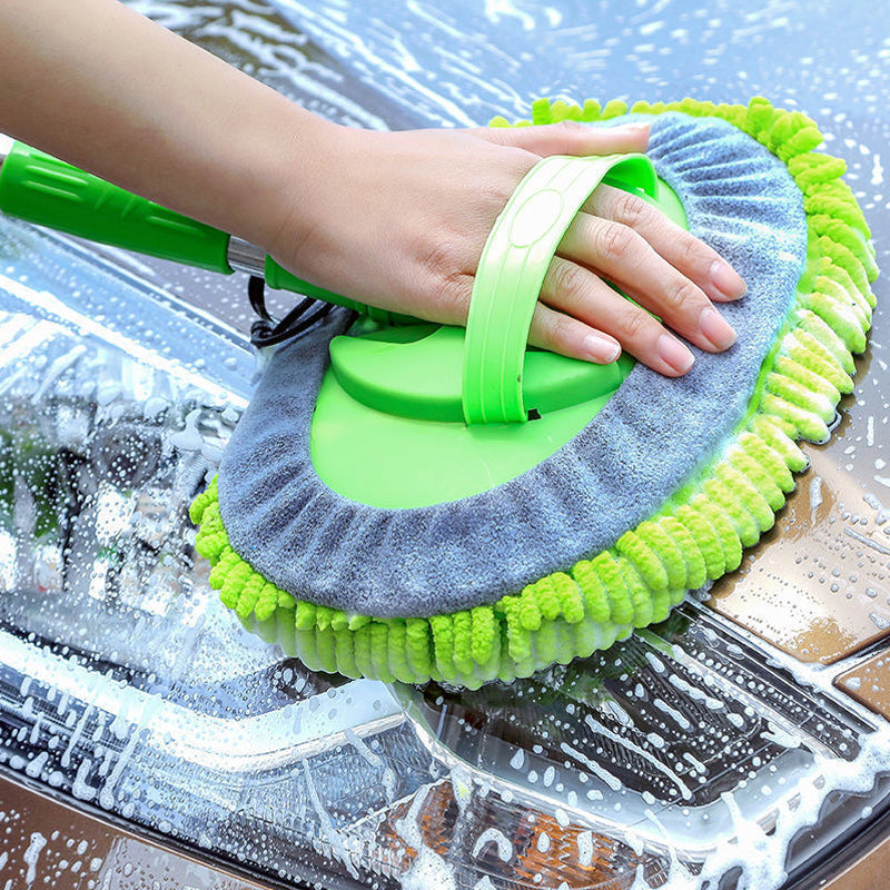 Vask bil effektivt med denne mikrofiber bilvaskmoppen med ergonomisk, justerbart håndtak.