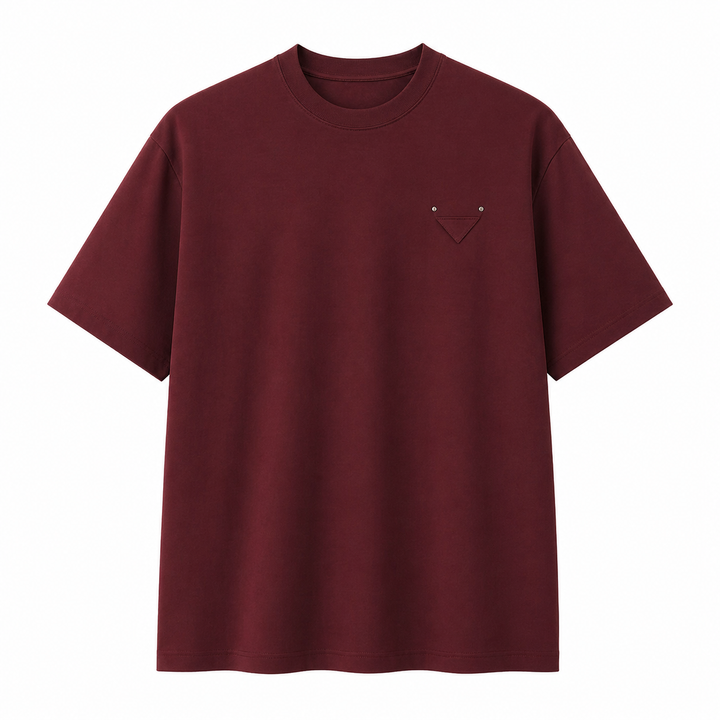 Tidløs herre t-skjorte med rund hals, minimalistisk design og robust kvalitet.