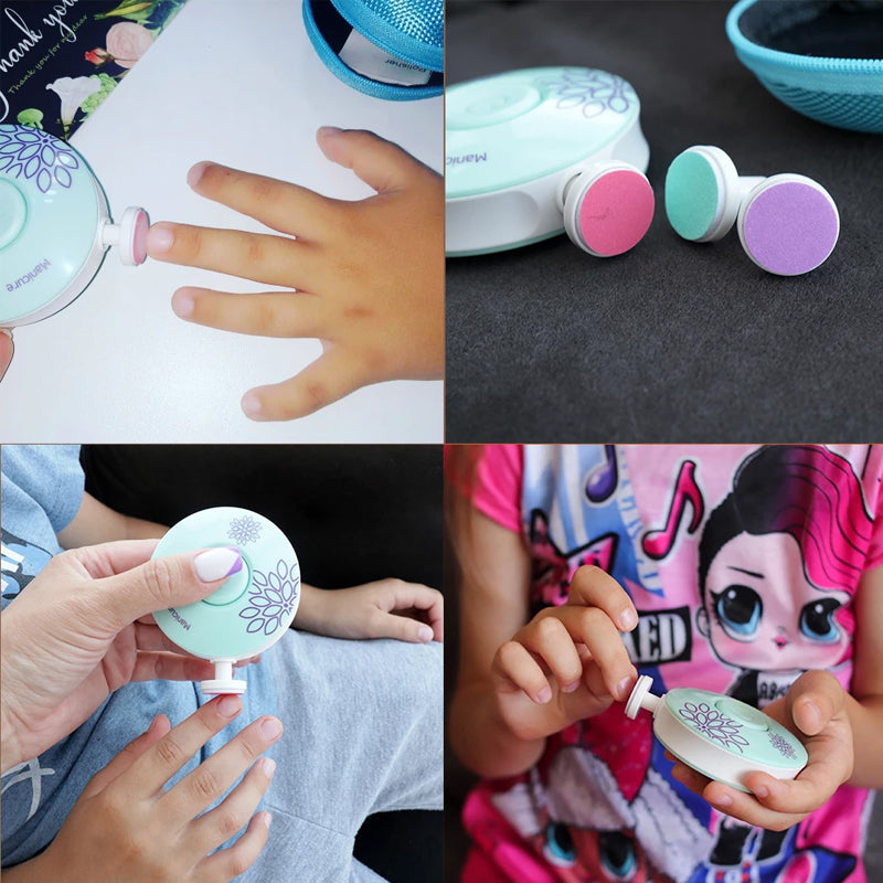 Sikker og skånsom baby negletrimmer. Designet for å forhindre riper og ubehag under neglepleie av spedbarn.