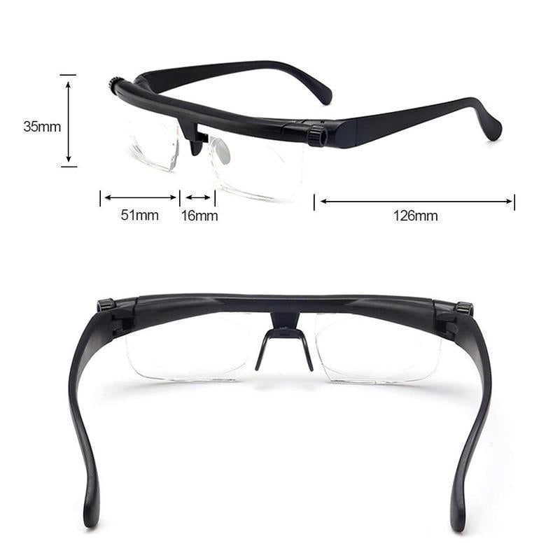 Allsidige unisex briller for hverdagsbruk. Gir optimalt klart syn, justerbare glass.