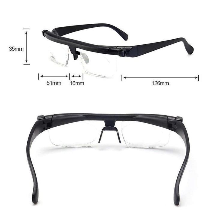 Allsidige unisex briller for hverdagsbruk. Gir optimalt klart syn, justerbare glass.