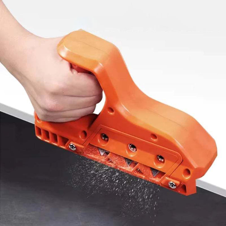Ergonomisk håndplane for gips. Designet for komfortabel og sikker skjæring av gipsplater. Presisjonsverktøy.