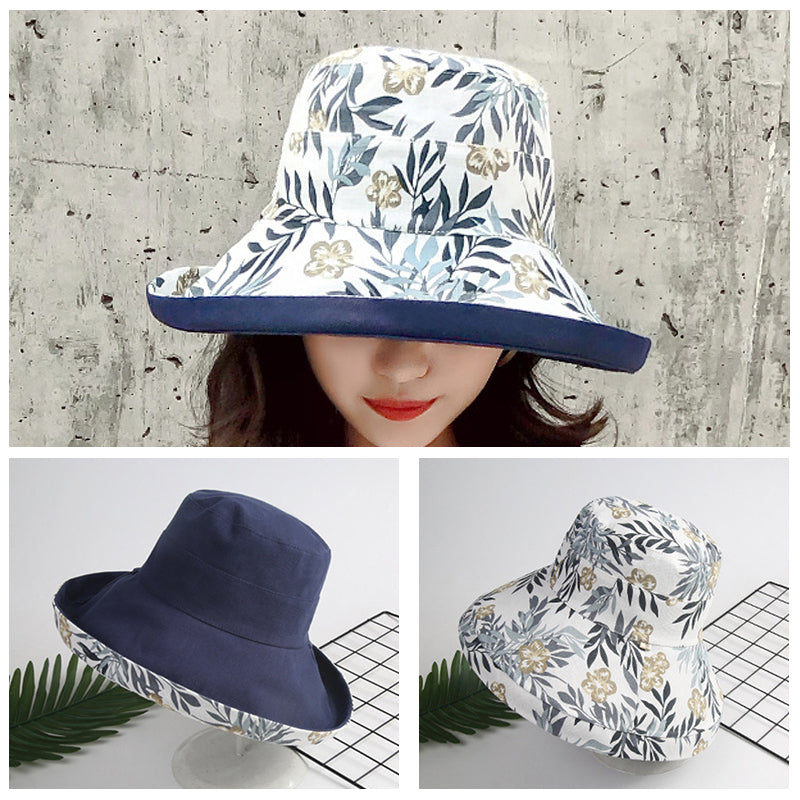 Klassisk unisex solhatt i bomull, bred brem gir utmerket beskyttelse mot solens stråler.