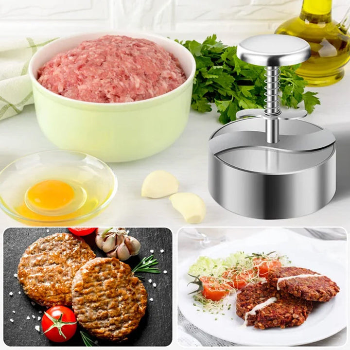 Non-stick hamburgerpresse for enkel forming av perfekte kjøttkaker. Et smart kjøkkenutstyr for alle.
