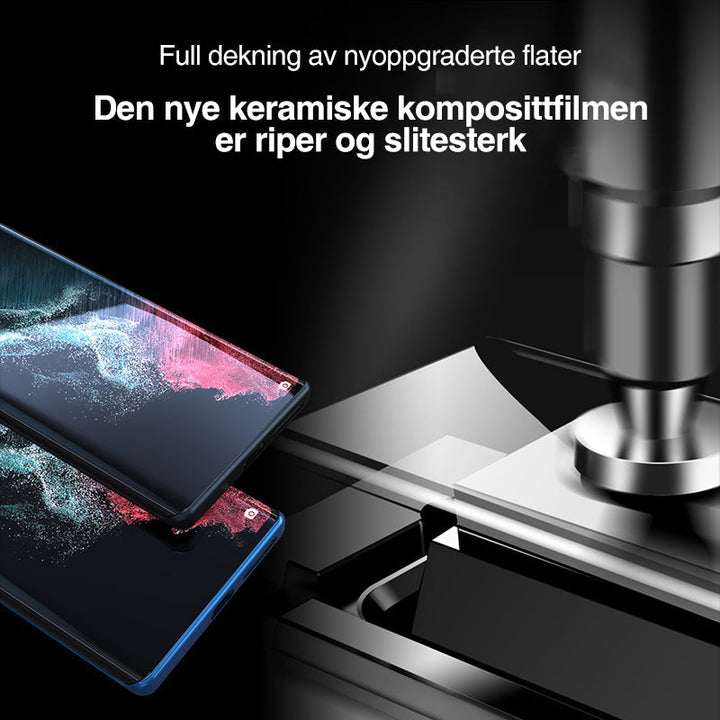 Komplett sett: Premium smarttelefon skjermbeskytter med installasjonsboks for sømløs mobilbeskyttelse.