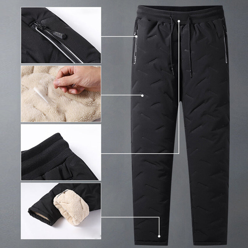 Premium vinter fleecebukse for menn. Varm og tykk komfortabel herrebukse i polyester, perfekt for sport og fritid.
