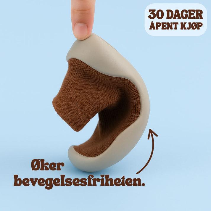Komfortable og fleksible småbarnssko for lek, vaskbare barnesko støtter sunn fotutvikling og er perfekte for utelek.